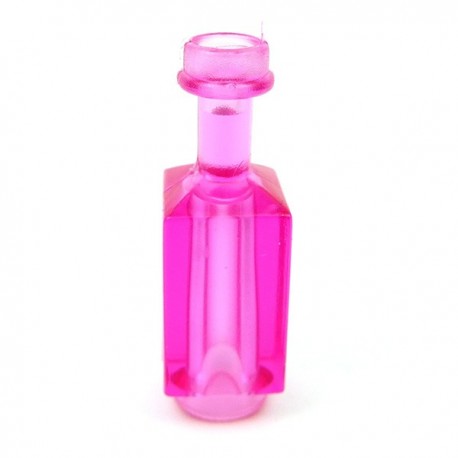 Lego Accessoires Minifig Custom BRICKFORGE Bouteille carrée (Rose Transparent﻿)﻿ (La Petite Brique)