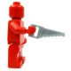 Lego Accessoires Minifig Custom BRICKFORGE Scie (Silver) (La Petite Brique)