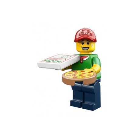 Lego Minifigures Serie 12 - le livreur de pizza 71007 Minifig (La Petite Brique)