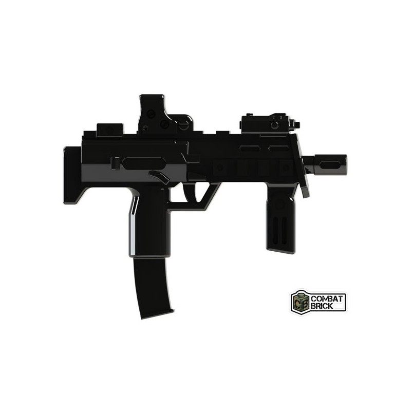 Lego Minifig Armes à feu CombatBrick MP7 (noir) (La Petite Brique)