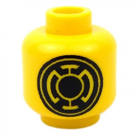 Lego Accessoires Minifig CUSTOM BRICKS Tête Lanterne (Jaune) (La Petite Brique)