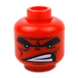 Lego Accessoires Minifig CUSTOM BRICKS Tête Hulk (Rouge) (La Petite Brique)