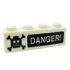 Lego Accessoires Minifig CUSTOM BRICKS DANGER! Poison (brique 1 x 4) (La Petite Brique)