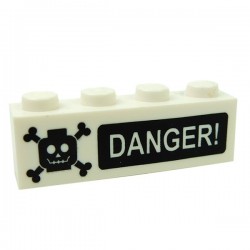 DANGER! Poison ﻿(Brick 1x4)