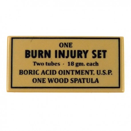 Burn Injury Set (Tile 1x2 - Dark Tan)﻿