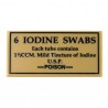 6 Iodine Swabs (Tile 1x2 - Dark Tan)﻿