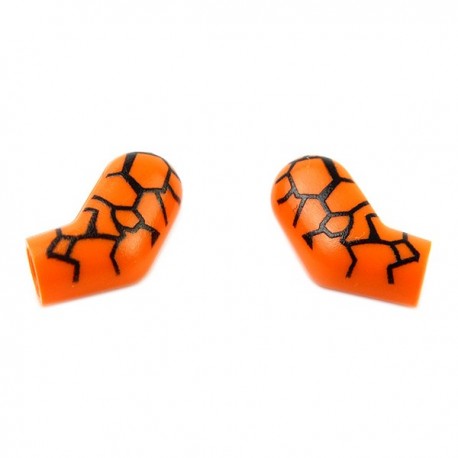 Lego Accessoires Minifig CUSTOM BRICKS Paire de bras "La Chose" (Orange) (La Petite Brique)