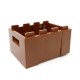 Crate with Handholds 3x4 (Reddish Brown)