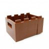 Lego Accessoires Minifig Caisse Rangement 3x4 (Reddish Brown) (La Petite Brique)