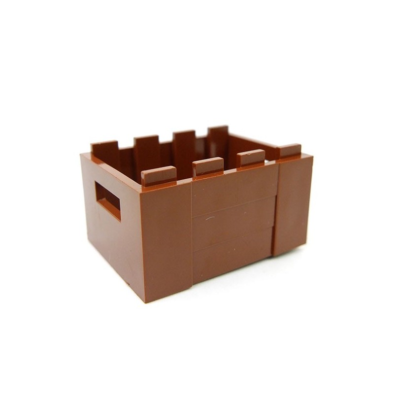 crate with handholds Lego 30150 brown container 