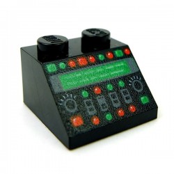 Lego Accessoires Minifig Panneau de Contrôle (Noir) (La Petite Brique)