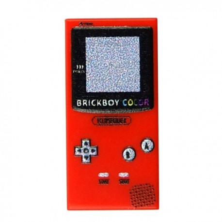 Lego Accessoires Minifig Custom EclipseGrafx Game Boy Rouge (Tile 1x2) (La Petite Brique)