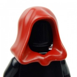 Minifig, Headgear Hood (Dark Red)