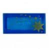 Tile 1x2 Stars Gold (Trans-Dark Blue)