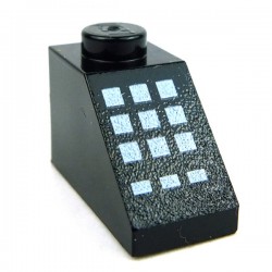 Lego Accessoires Minifig Cadran téléphonique (Noir) (La Petite Brique)