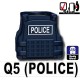 Tactical Vest Q5 Police (Dark Blue)