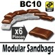 6 Modular Sandbags BC10 (Brown)