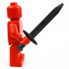 Lego Accessoires Minifig Grande Epée pointue (Pearl Dark Gray) (La Petite Brique)