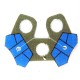 Lego Accessoires Minifig Custom CLONE ARMY CUSTOMS Shoulder Cloth Arc Double Blue (La Petite Brique)