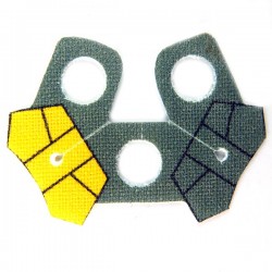 Lego Accessoires Minifig Custom CLONE ARMY CUSTOMS Shoulder Cloth Arc Pauldron Yellow (La Petite Brique)
