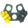 Lego Accessoires Minifig Custom CLONE ARMY CUSTOMS Shoulder Cloth Arc Pauldron Yellow (La Petite Brique)